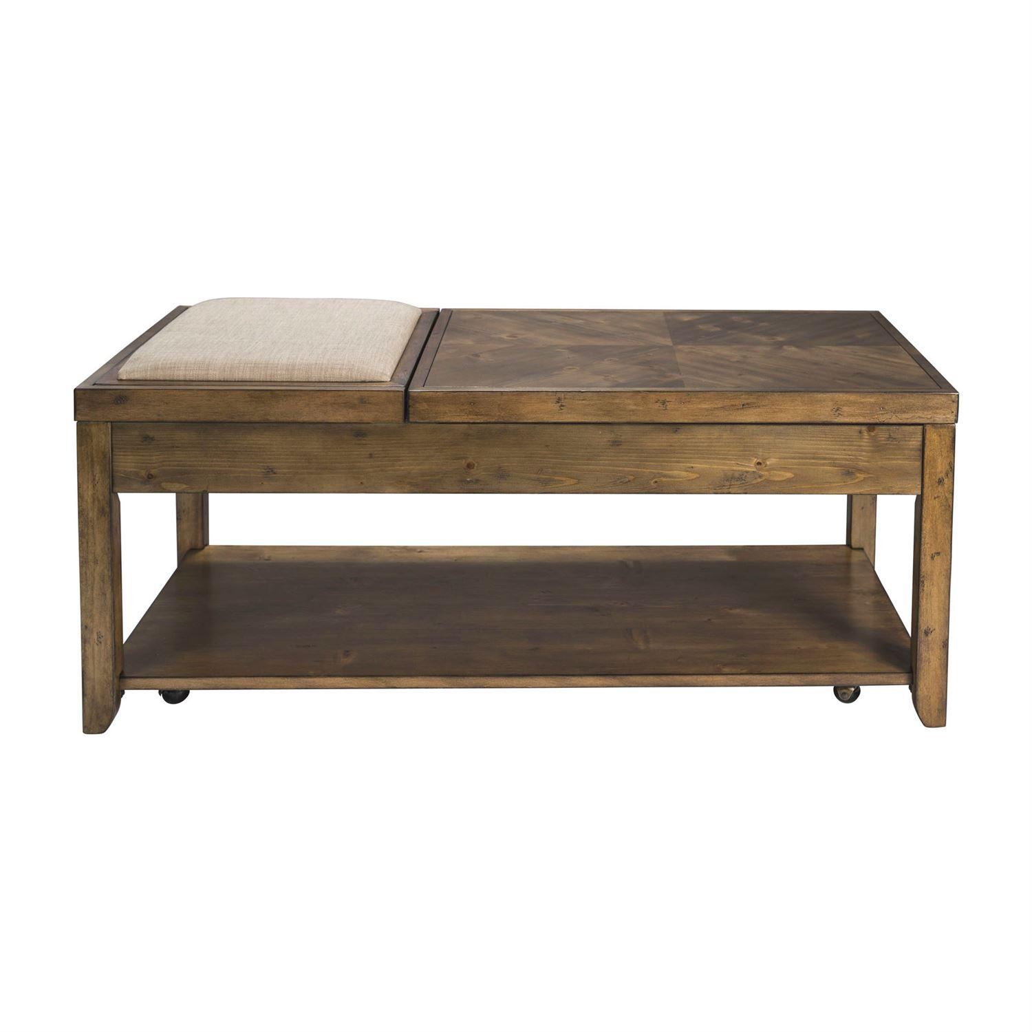 

    
Transitional Brown Wood Coffee Table Set 3 PCS Mitchell (58-OT) Liberty Furniture
