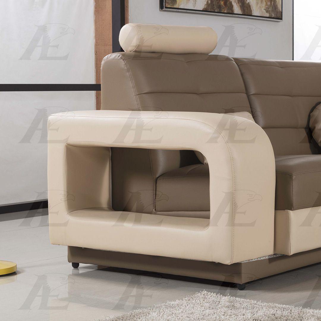 

    
AE-LD800L-CA.CRM Camel & Cream Faux Leather Sectional  4Pcs RIGHT American Eagle AE-LD800-CA.CRM
