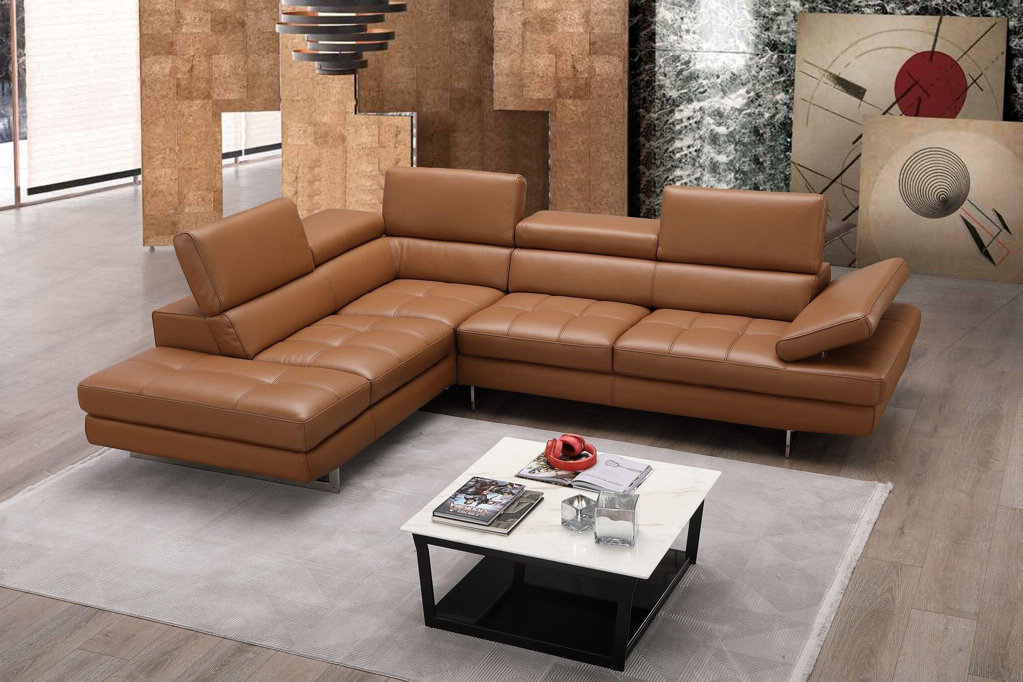 

    
Caramel Full Top Grain Leather Italian Sectional Sofa LHC Modern J&M A761

