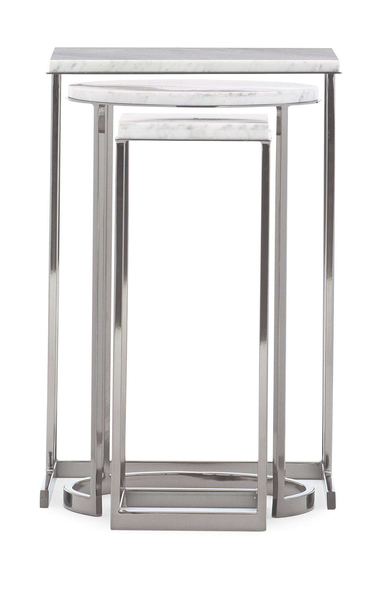 

    
Carrara Marble EXPOSITION NESTING END TABLES by Caracole
