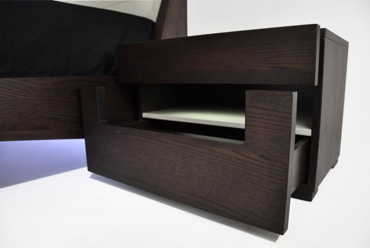 

    
Nightstand w/LED in Brown Oak /Grey VIG Ceres Modern Contemporary
