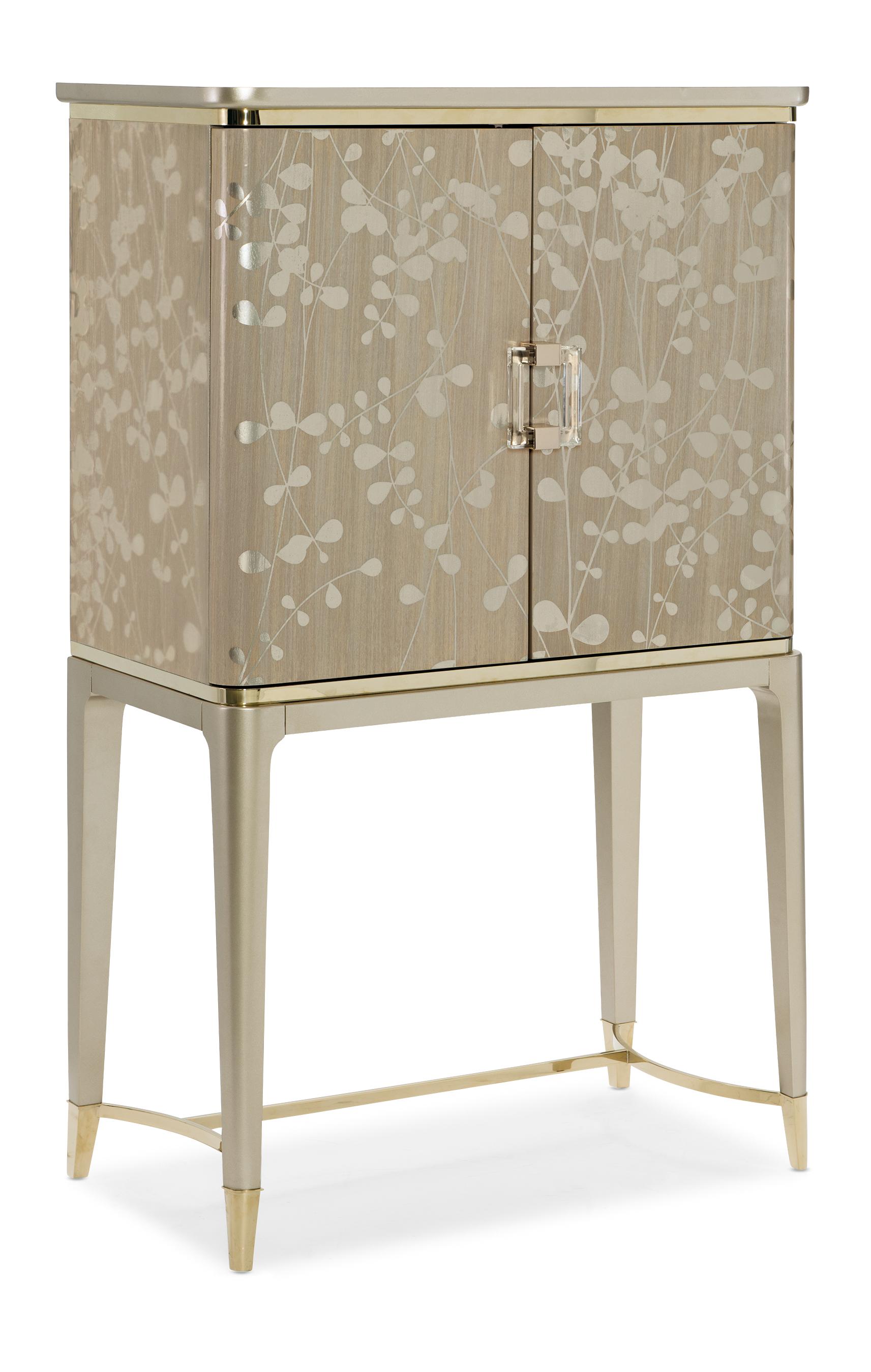 Contemporary Cabinet A New Leaf CLA-019-511 in Champagne 