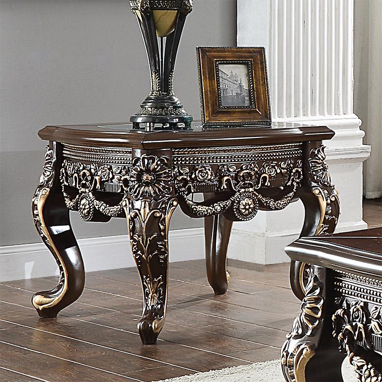 Traditional End Table HD-E905C HD-E905C in Cherry 