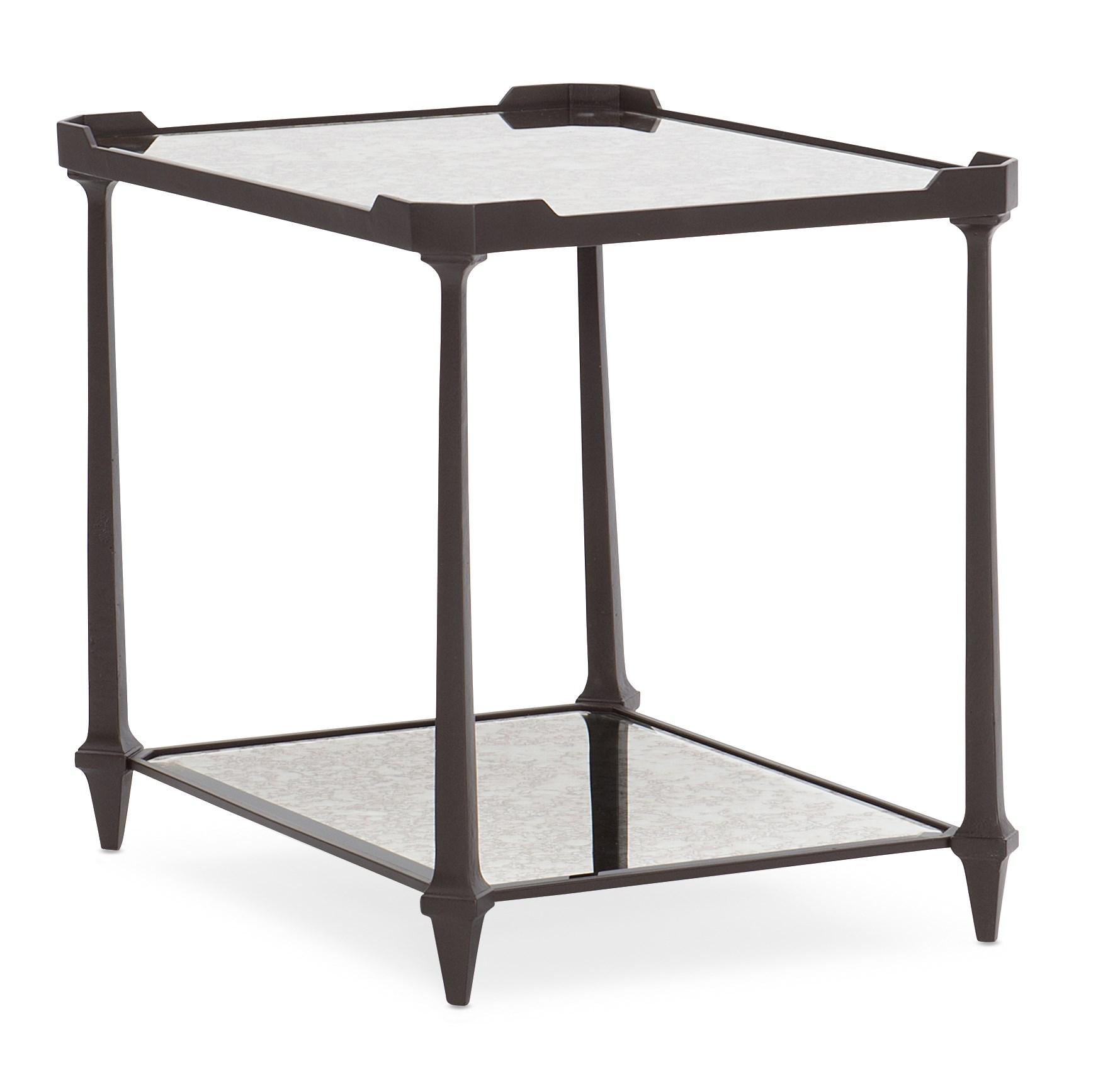 Contemporary End Table END ALL CLA-019-417 in Chocolate 