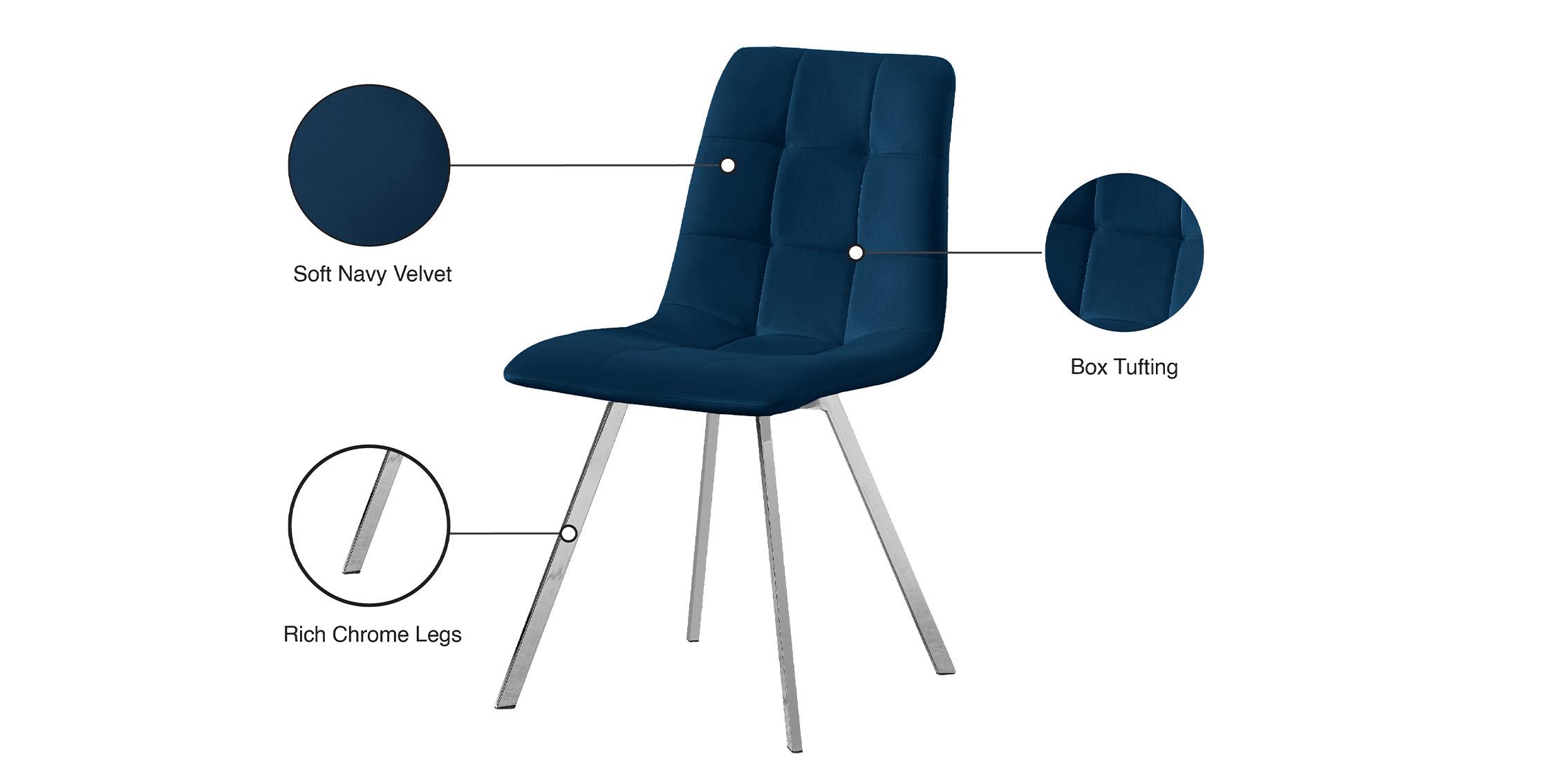

    
Meridian Furniture ANNIE 980Navy-C Dining Chair Set Chrome/Navy 980Navy-C-Set-4
