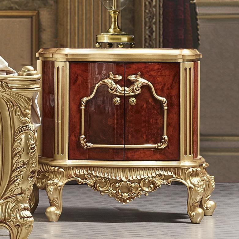 

                    
Homey Design Furniture HD-961-6PC Platform Bedroom Set Gold/Crimson Bonded Leather Purchase 
