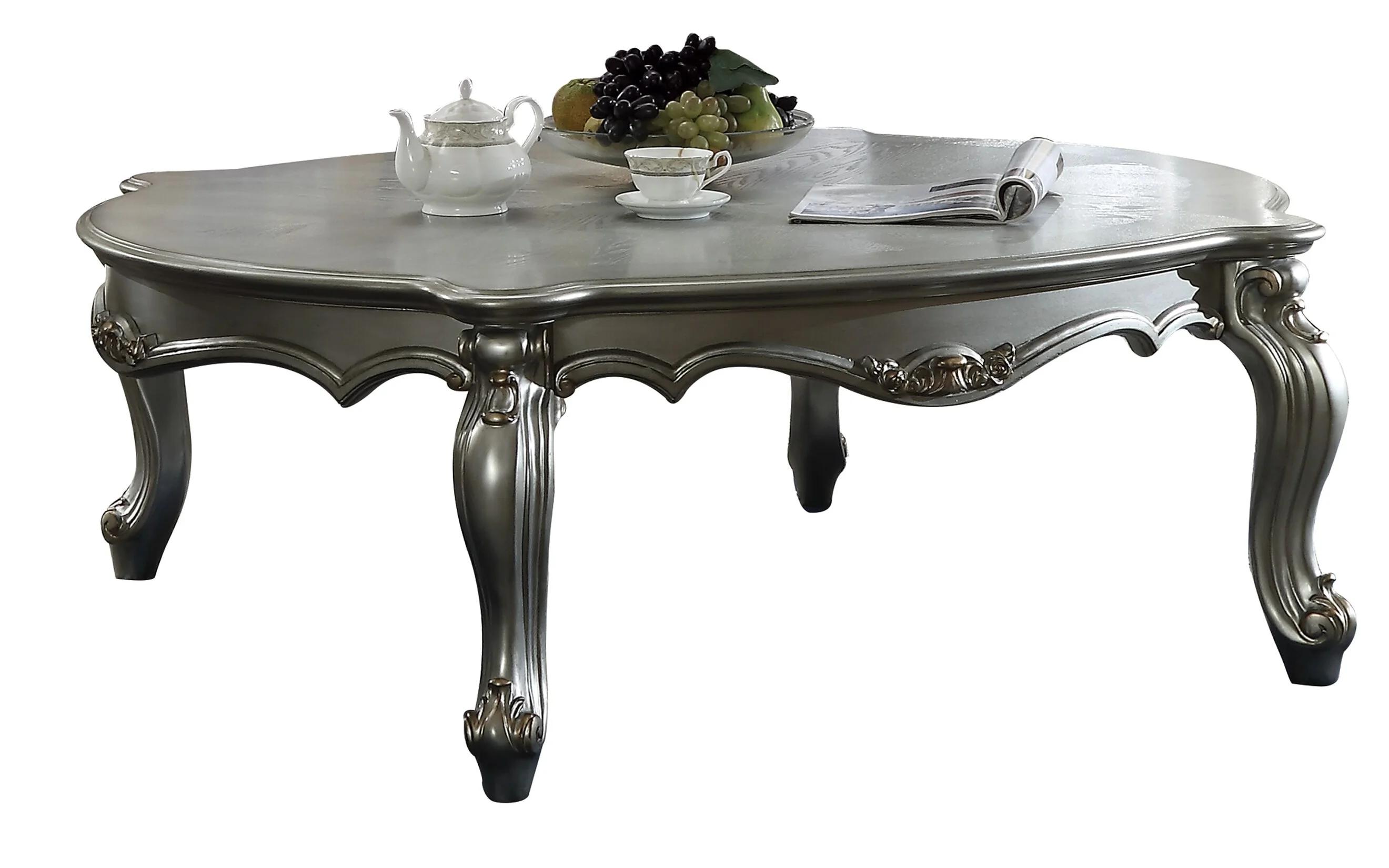 Classic Coffee Table Picardy 83465 in Platinum 