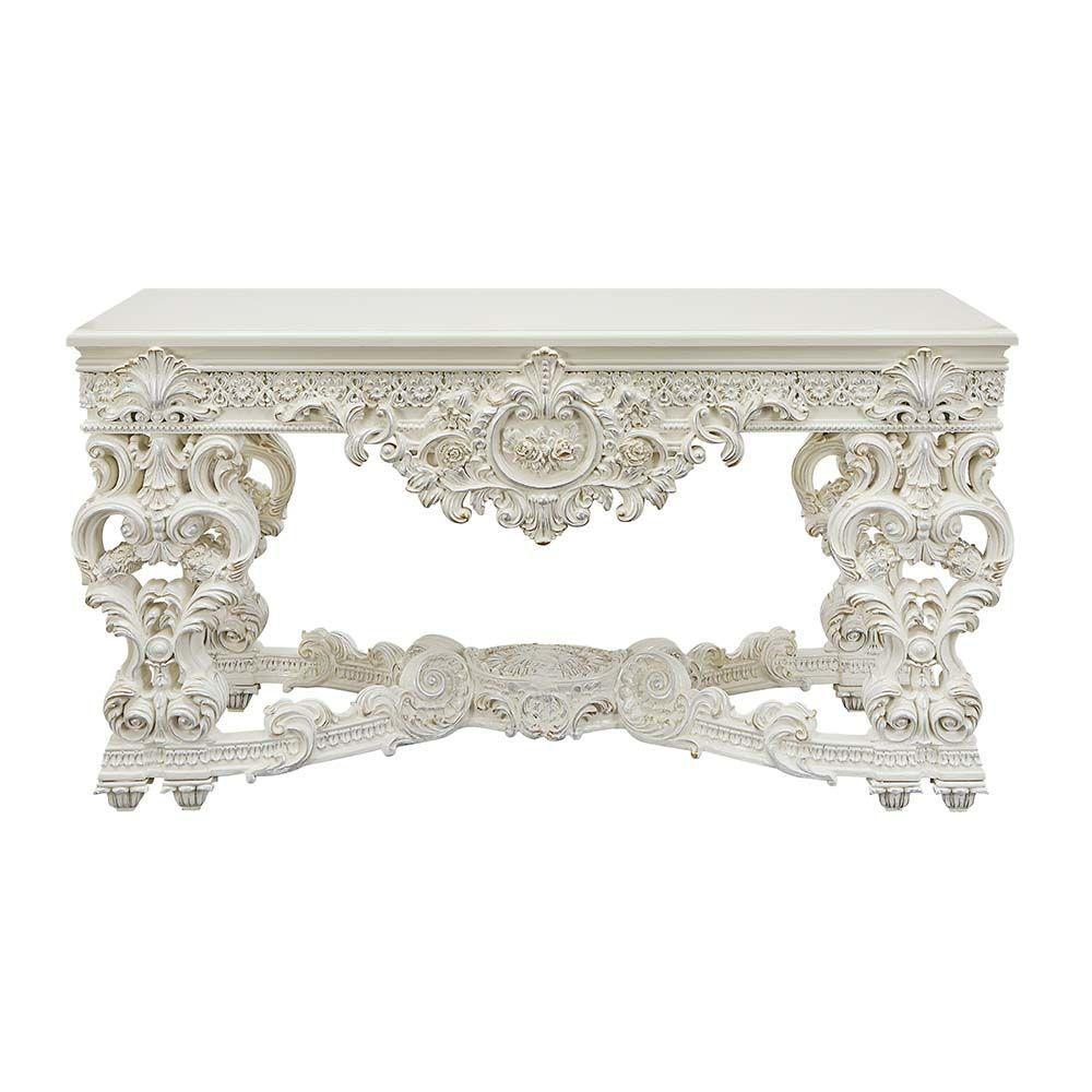 

        
Acme Furniture Adara Console Table LV01219-CT Console Table Antique White  78963987331265
