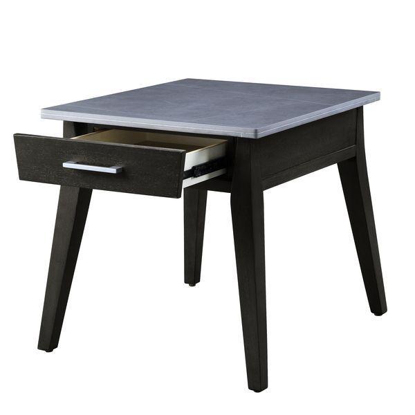 

    
Classic Blue Marble & Dark Brown End Table by Acme Zemocryss LV00609
