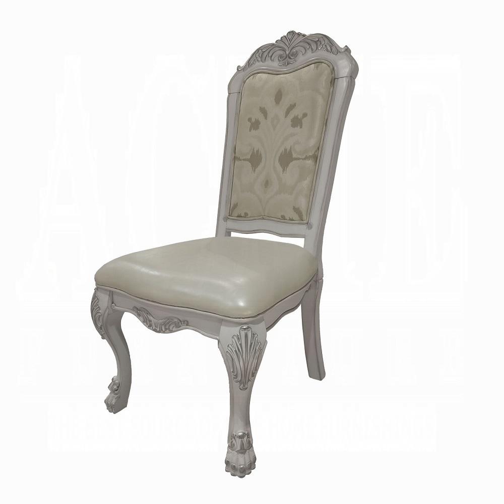 Classic, Traditional Side Chair Set Dresden Dining Side Chair Set 2PCS DN01696-2PCS DN01696-2PCS in White 
