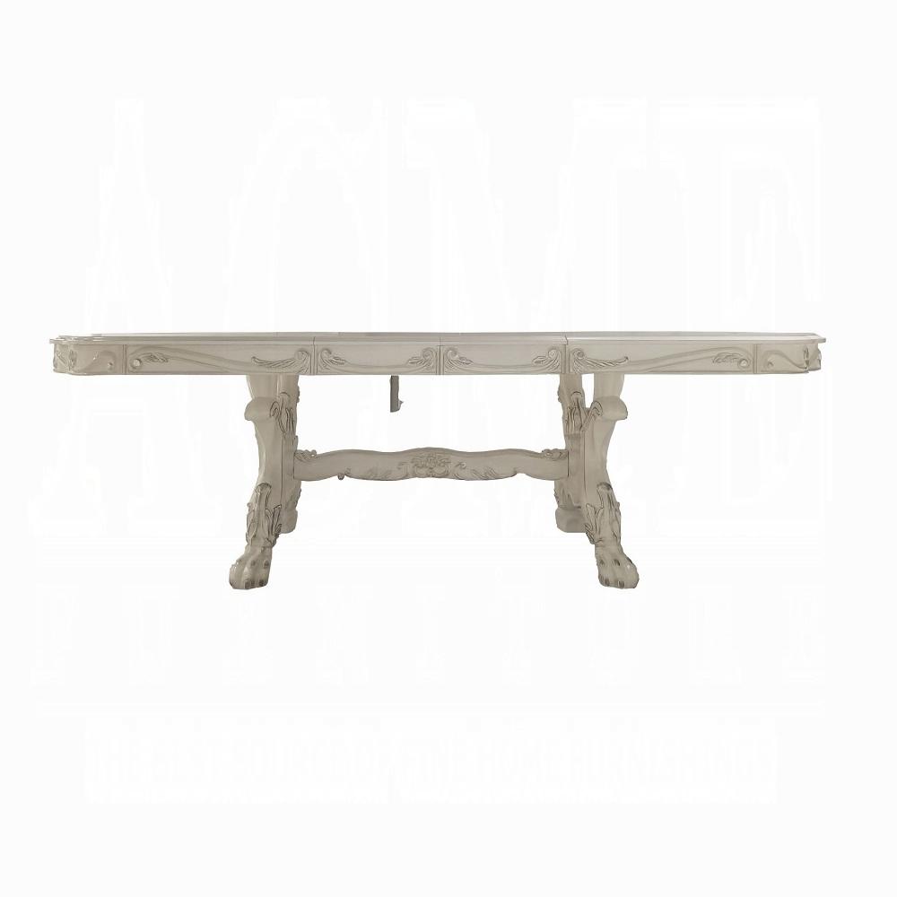 

    
Classic Bone White Wood Dining Table Acme Dresden DN01694
