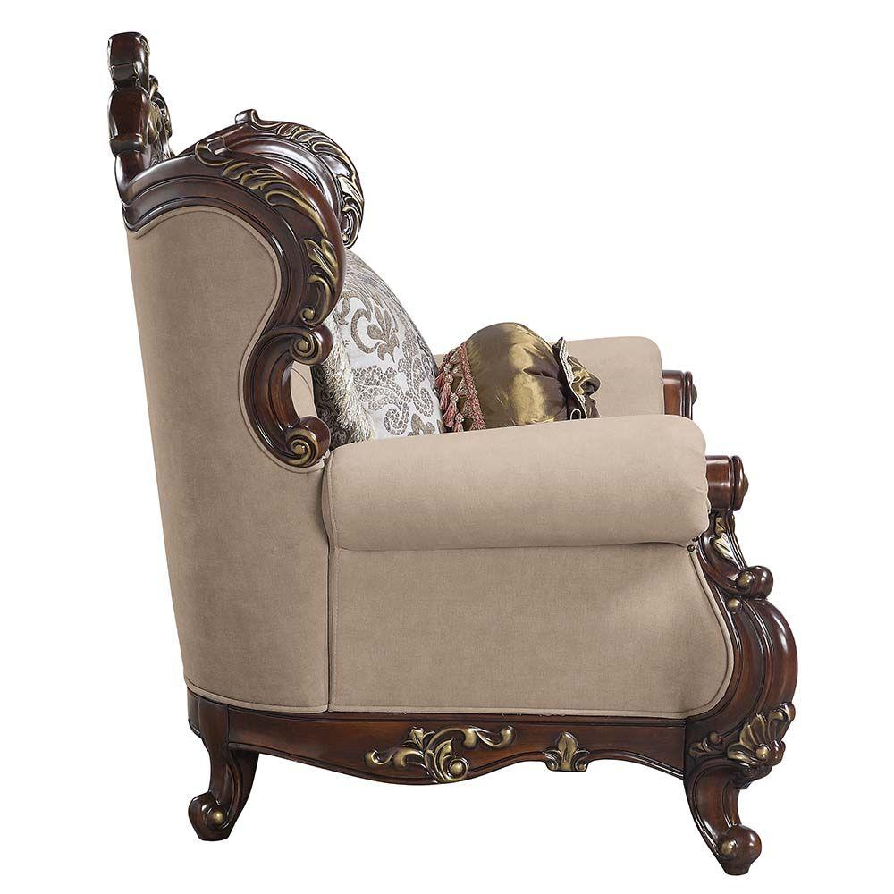 

                    
Buy Classic Brown & Cherry Sofa + Loveseat + Chair by Acme Ragnar LV01122-3pcs

