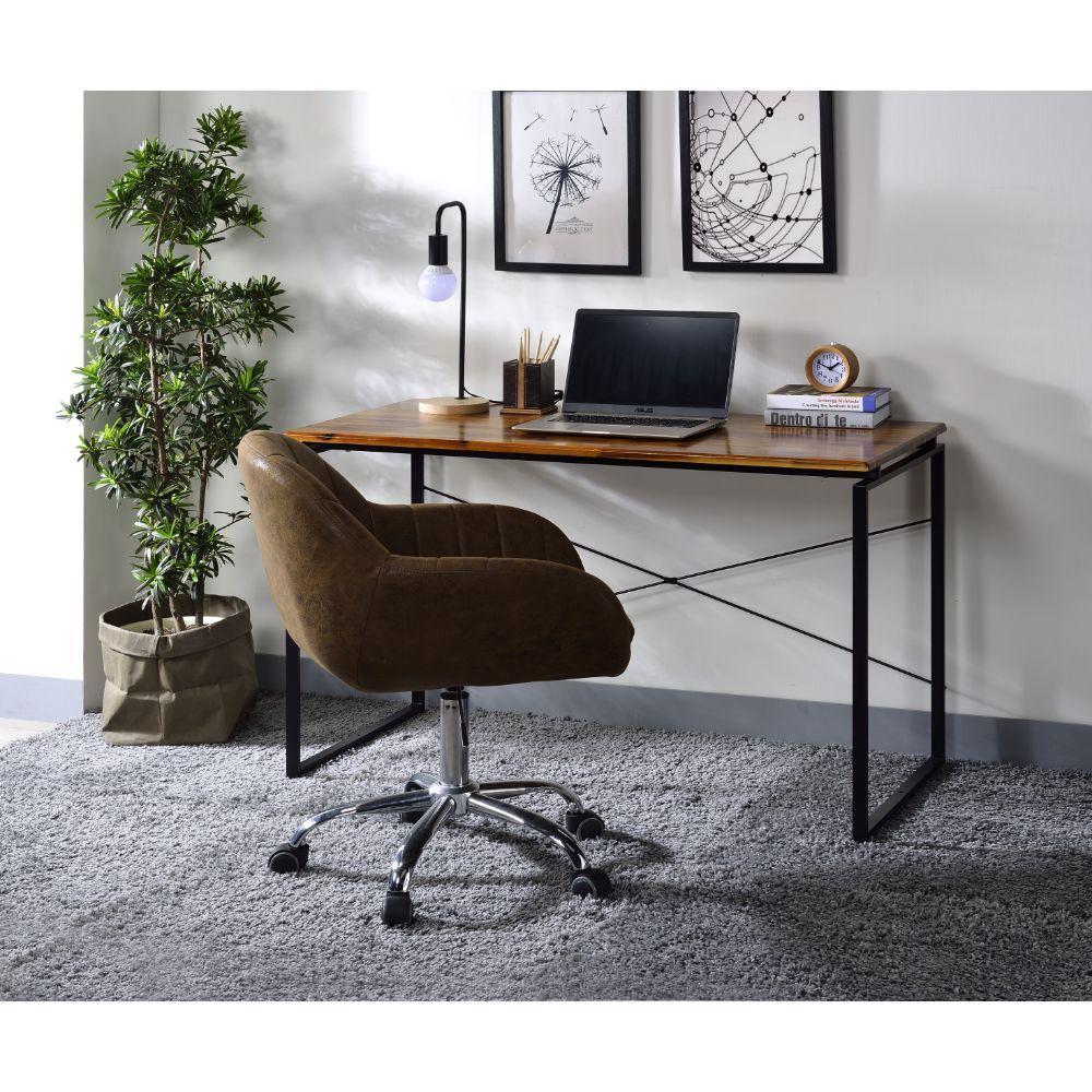 Contemporary, Modern Desk 92910 Jurgen 92910 in Brown Oak 