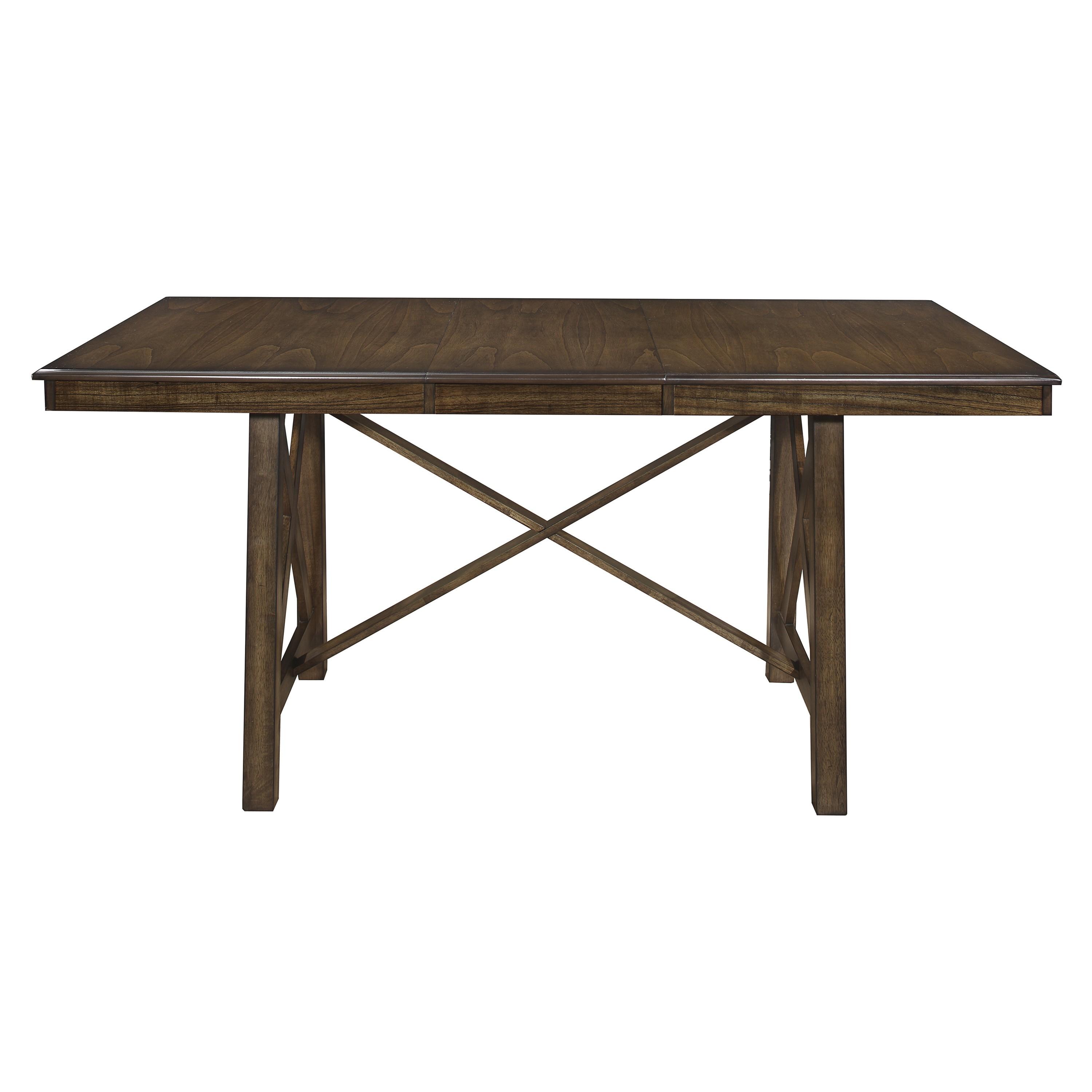 

    
Classic Brown Wood Counter Height Table Homelegance 5757-36 Levittown
