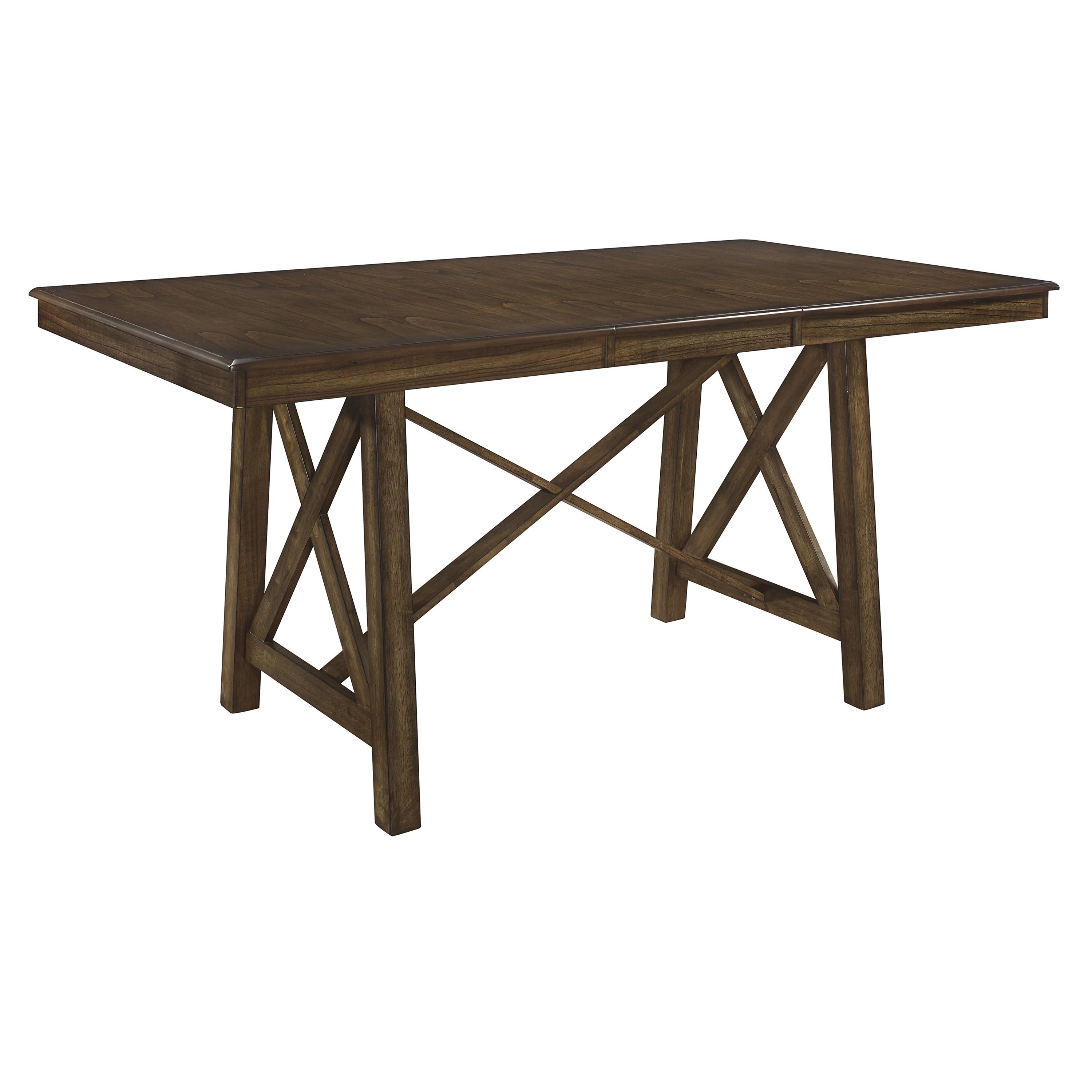 

    
Classic Brown Wood Counter Height Table Homelegance 5757-36 Levittown
