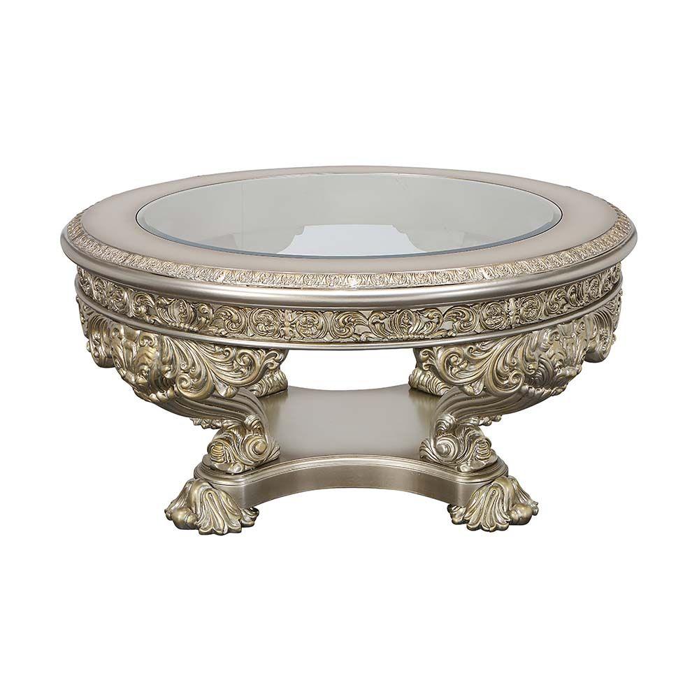 Classic Coffee Table Danae Coffee Table LV01202-CT LV01202-CT in Gold, Champagne 