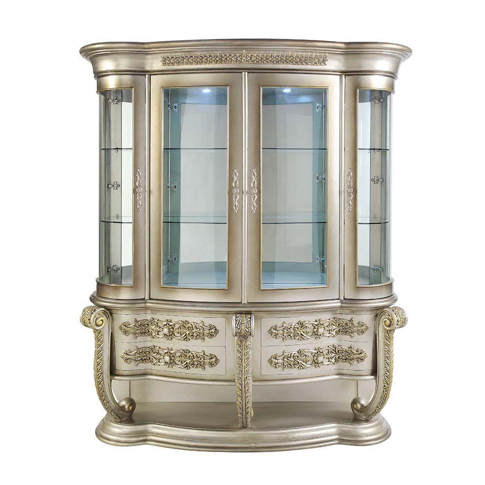

    
Classic Champagne and Gold Composite Wood Curio Acme Danae DN01200-C
