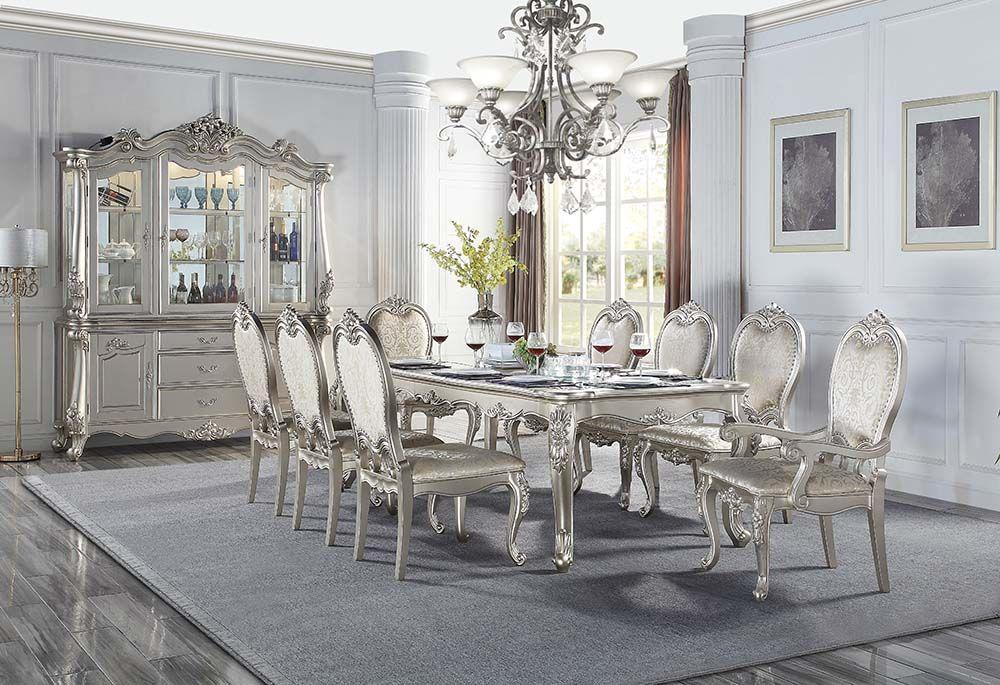 Classic Dining Room Set Bently Dining Room Set 10PCS DN01367-DT1-10PCS DN01367-DT1-10PCS in Champagne Fabric