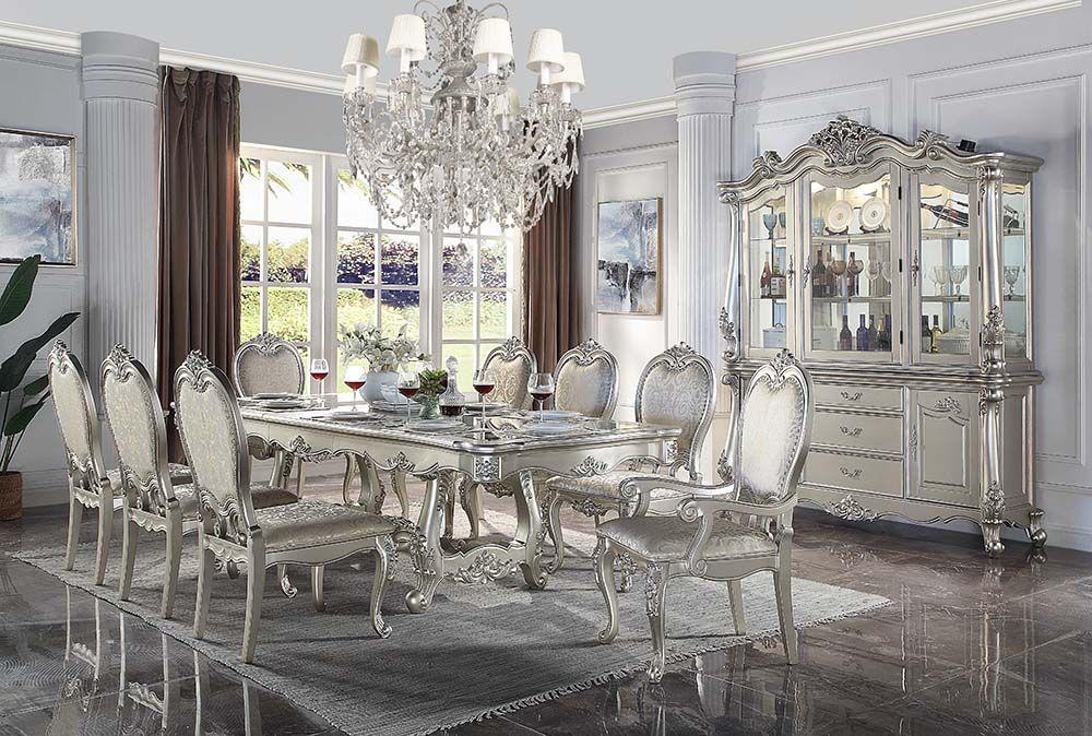 Classic Dining Room Set Bently Dining Room Set 10PCS DN01368-DT2-10PCS DN01368-DT2-10PCS in Champagne Fabric