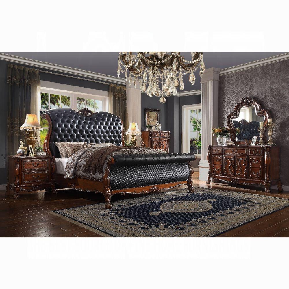 Classic, Traditional Sleigh Bedroom Set Dresden Sleigh Bedroom Set 6PCS 28230Q-6PCS 28230Q-6PCS in Oak, Cherry 