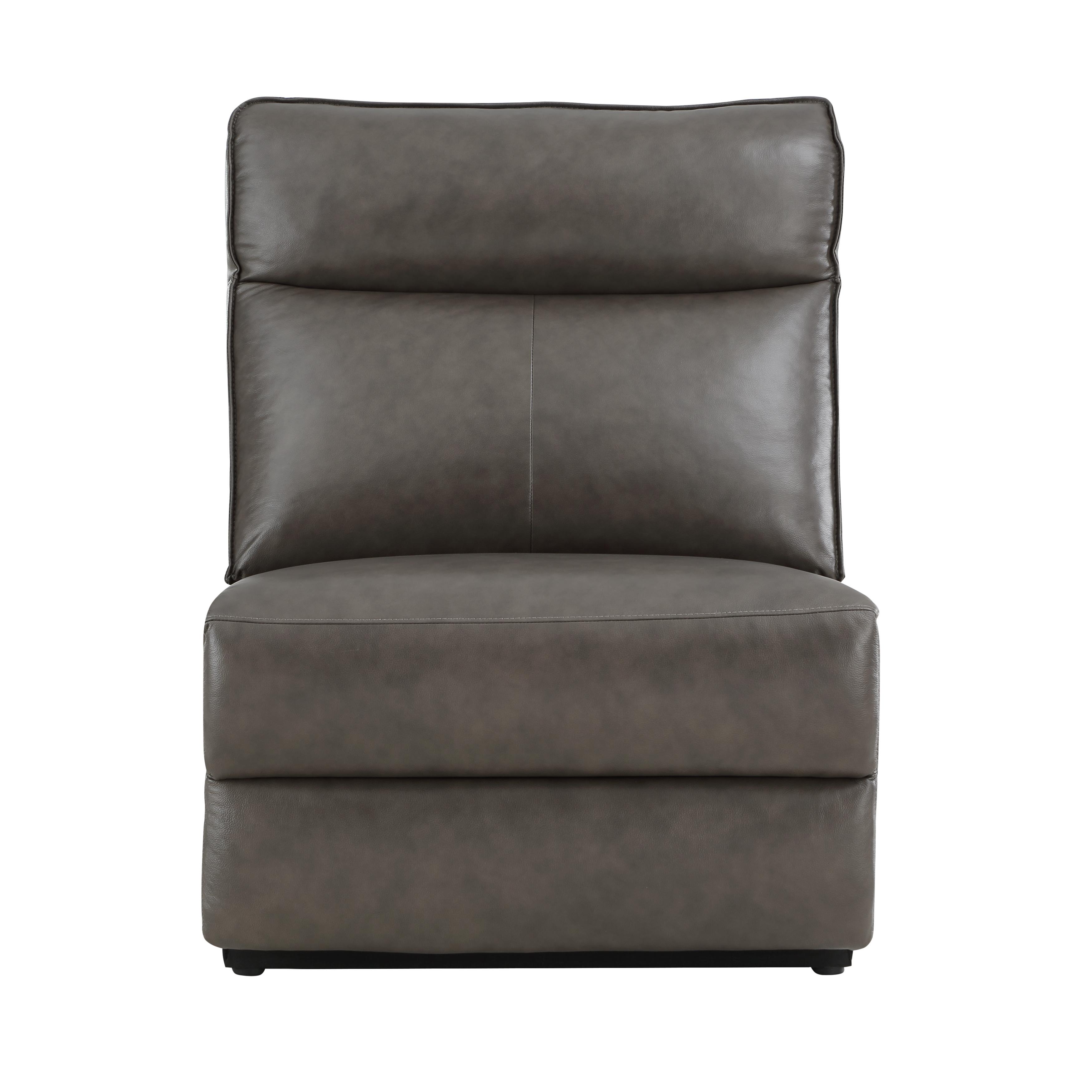 Classic Armless Chair 8259RFDB-AC Maroni 8259RFDB-AC in Dark Brown Leather