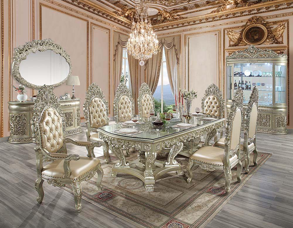 

    
Classic Gold Composite Wood Dining Room Set 10PCS Acme Furniture Sorina DN01208-S-10CS
