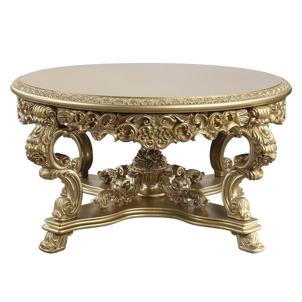 Classic Dining Table Bernadette Round Dining Table DN01469-RT DN01469-RT in Gold 