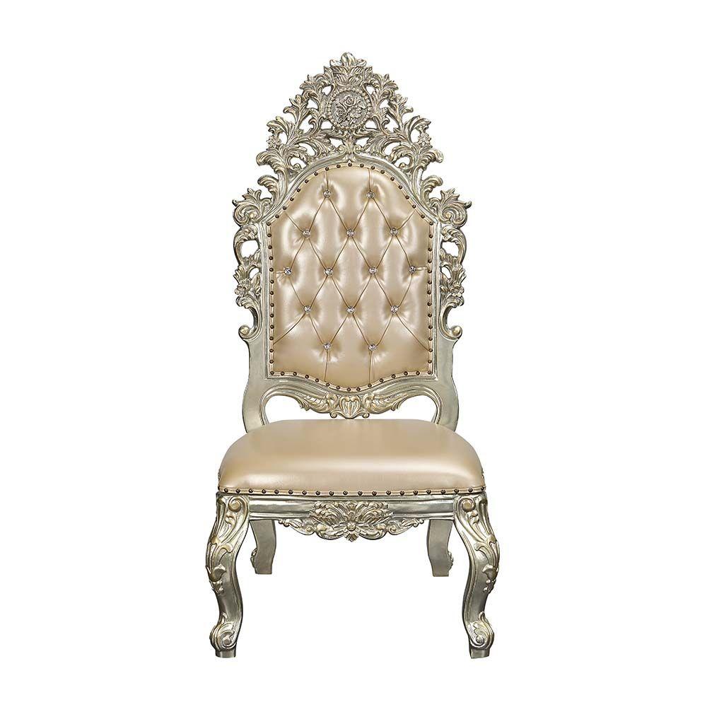 

        
Acme Furniture Sorina Side Chair DN01209-SC-2PCS Side Chair Set Gold PU 69498739879879
