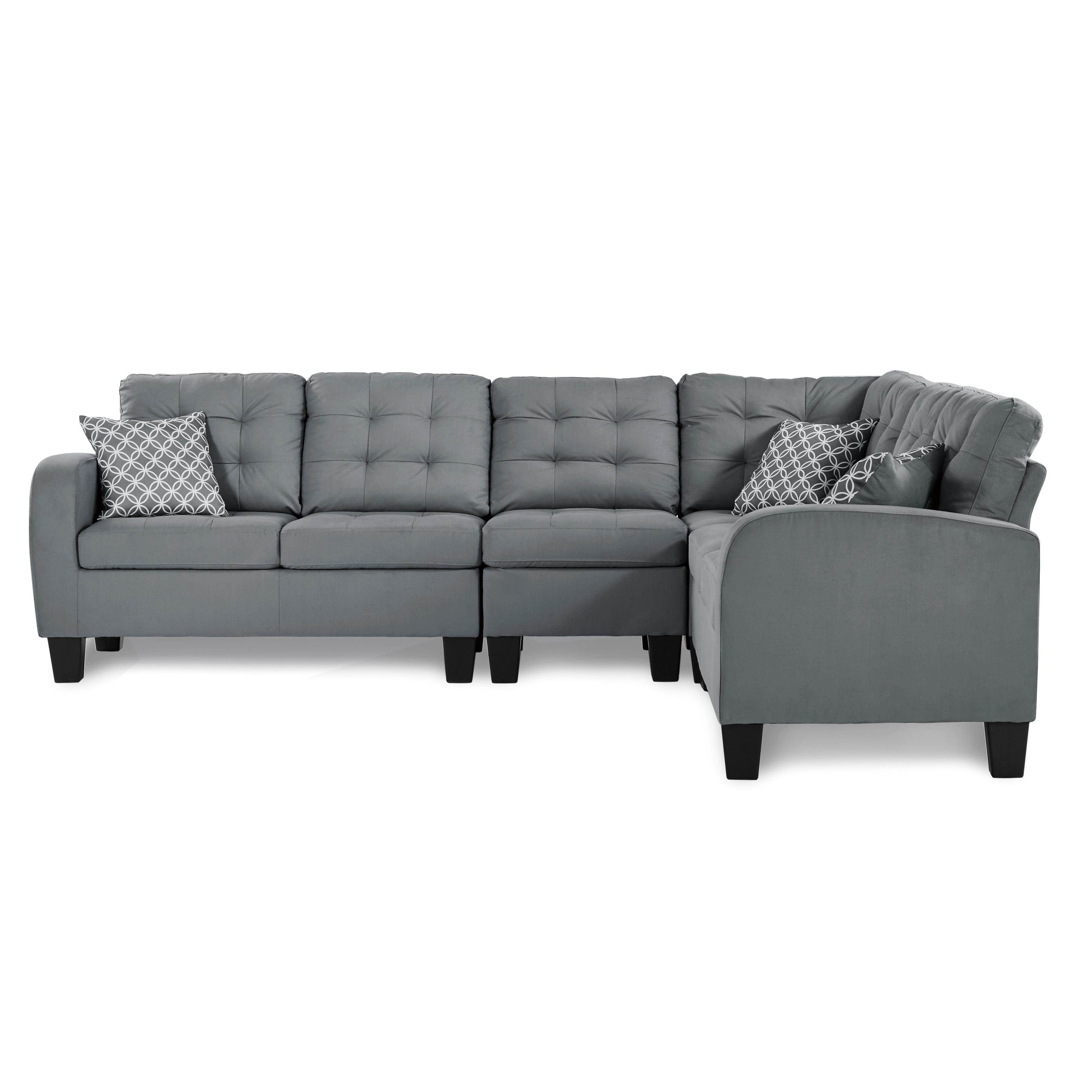 

    
Classic Gray Textured 2-Piece Sectional Homelegance 8202GRY*SC Sinclair
