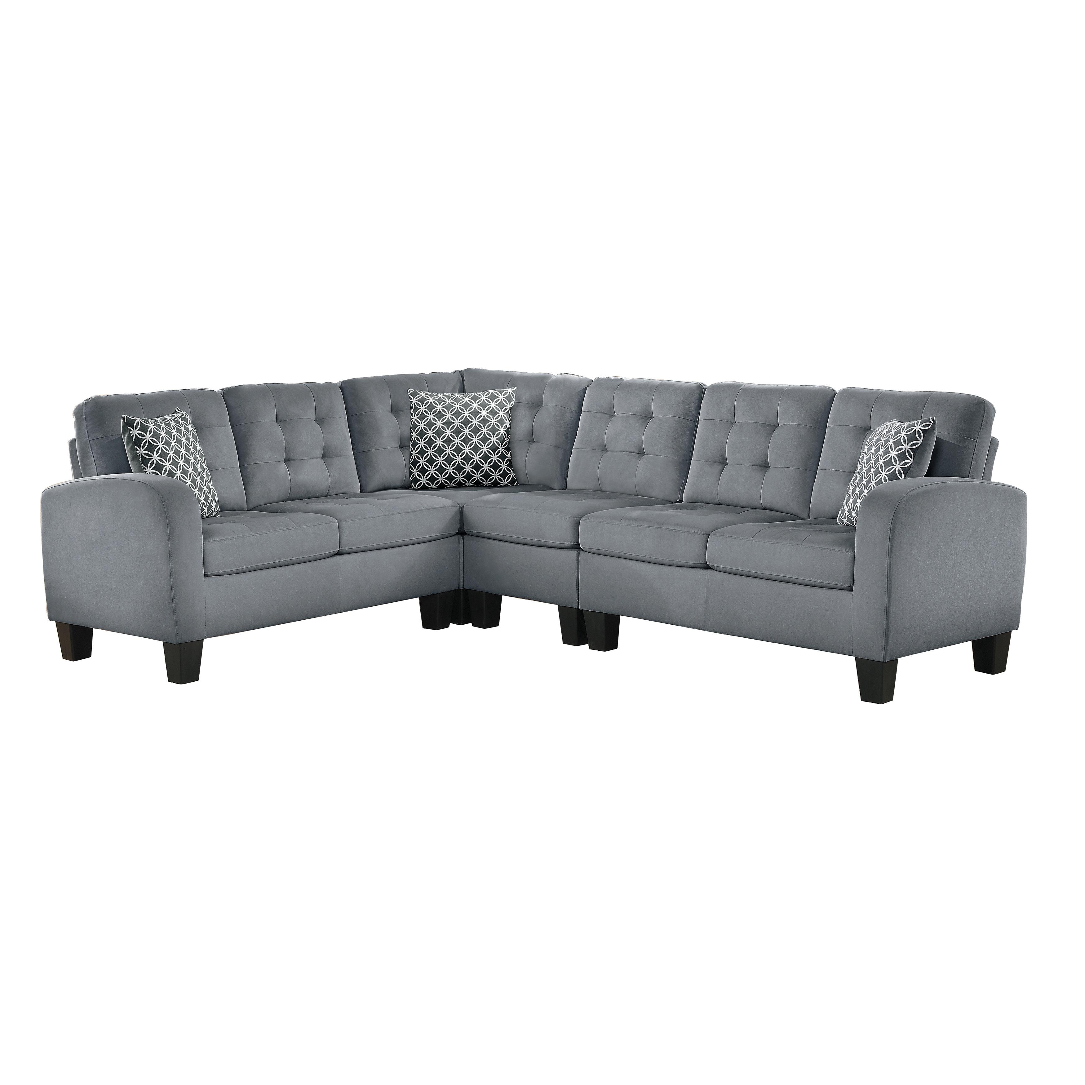 

    
Classic Gray Textured 2-Piece Sectional Homelegance 8202GRY*SC Sinclair
