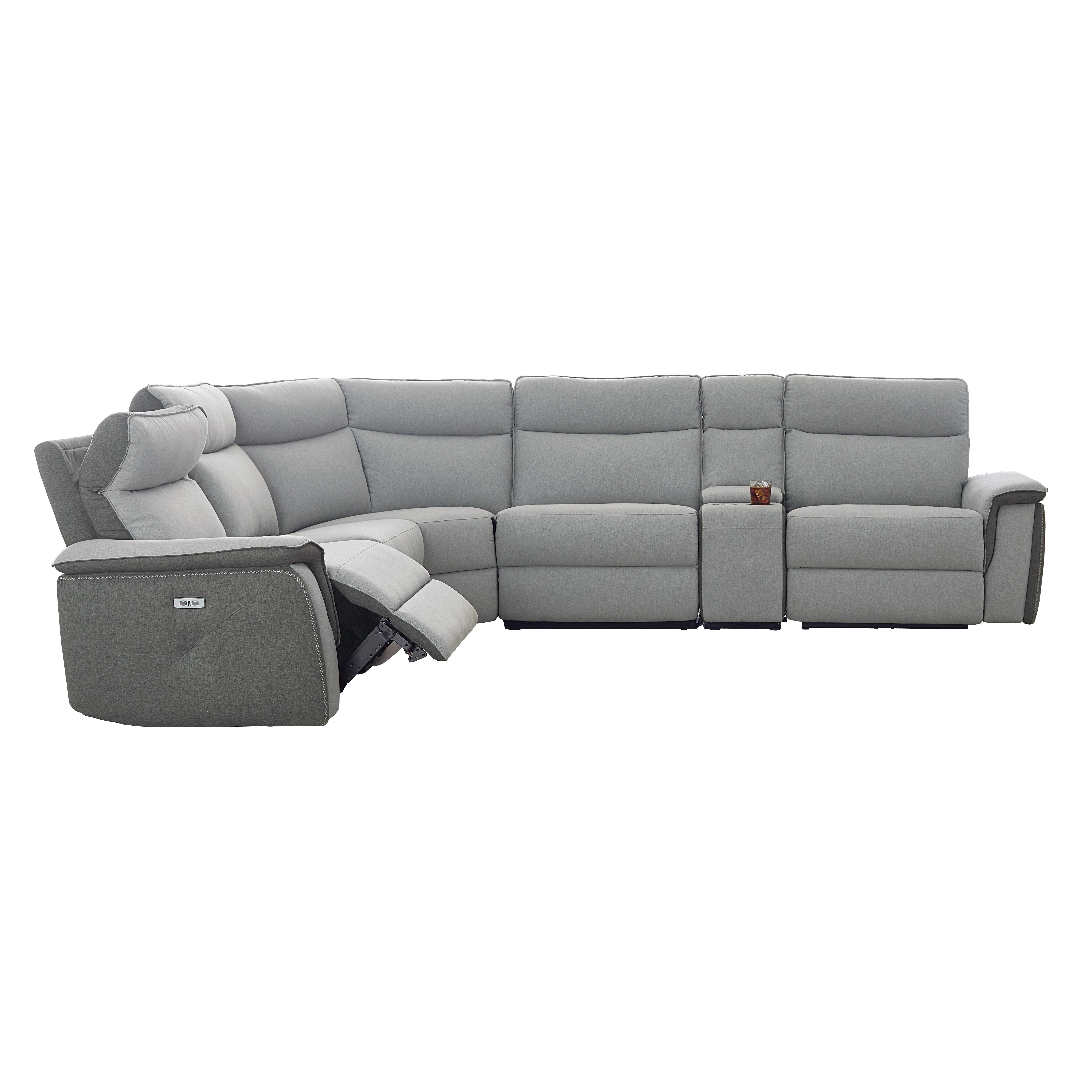 

    
Homelegance 8259*6SCPWH Maroni Power Reclining Sectional Gray 8259*6SCPWH
