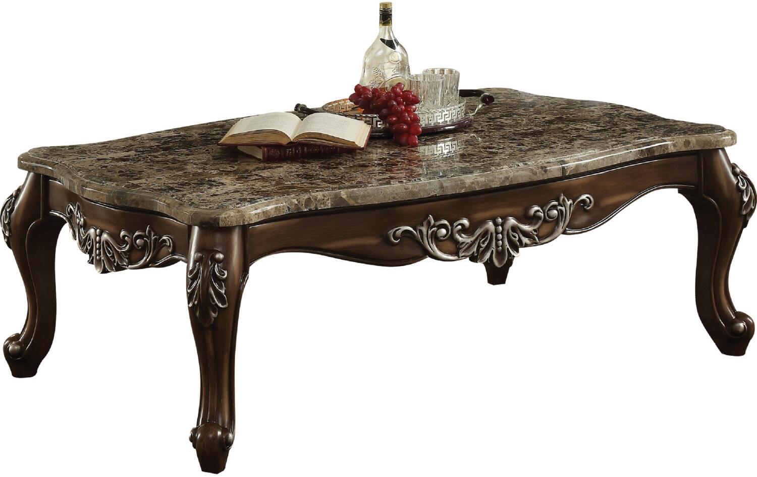 Classic, Traditional Coffee Table Latisha 82145 in Brown 
