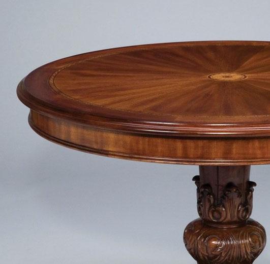 

    
Classic Medium Brown Natural Wood Round Dining Table Set 5Pcs by AA Importing Traditional
