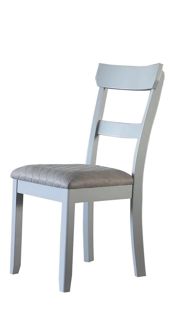 

    
Classic Pearl Gray 2 Side Dining Chairs by Acme House Marchese 68862-2pcs
