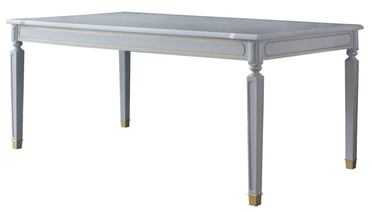 

    
Classic Pearl Gray Dining Table by Acme House Marchese 68860
