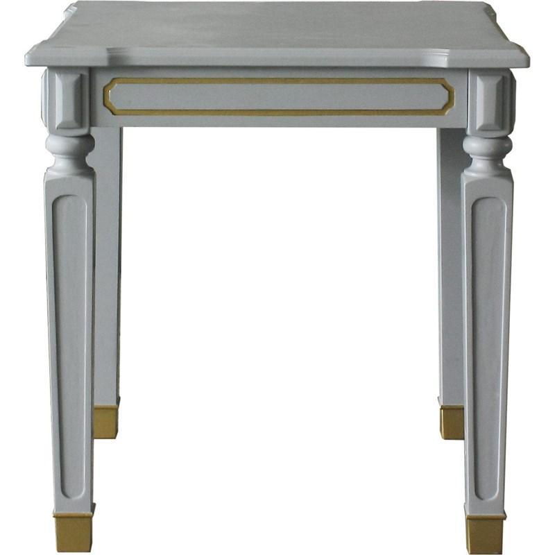 

    
Classic Pearl Gray End Table by Acme House Marchese 88867
