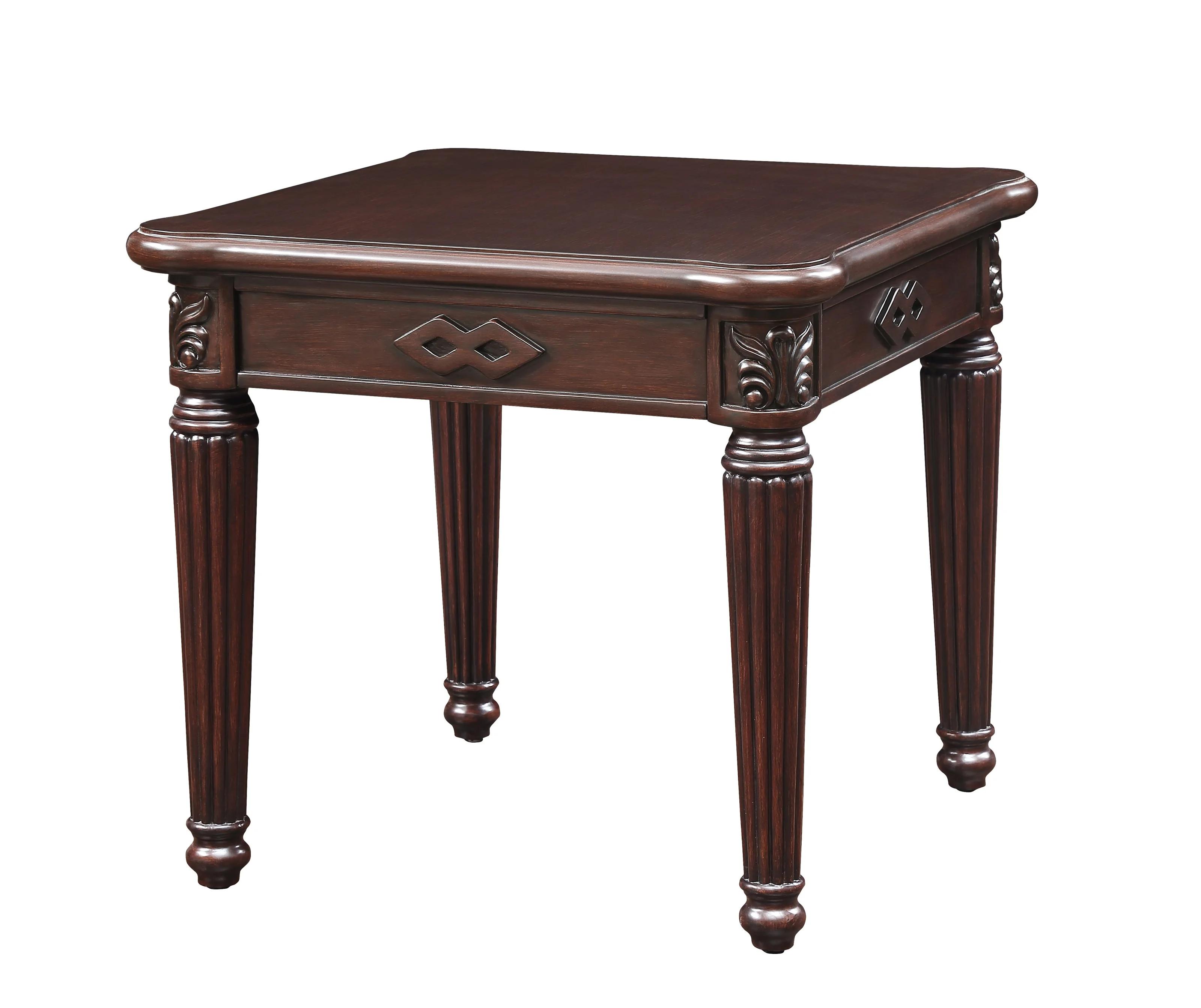

    
Acme Furniture Chateau De Ville Sofa Loveseat Chair Coffee Table Two End Tables Tan 58265-6pcs
