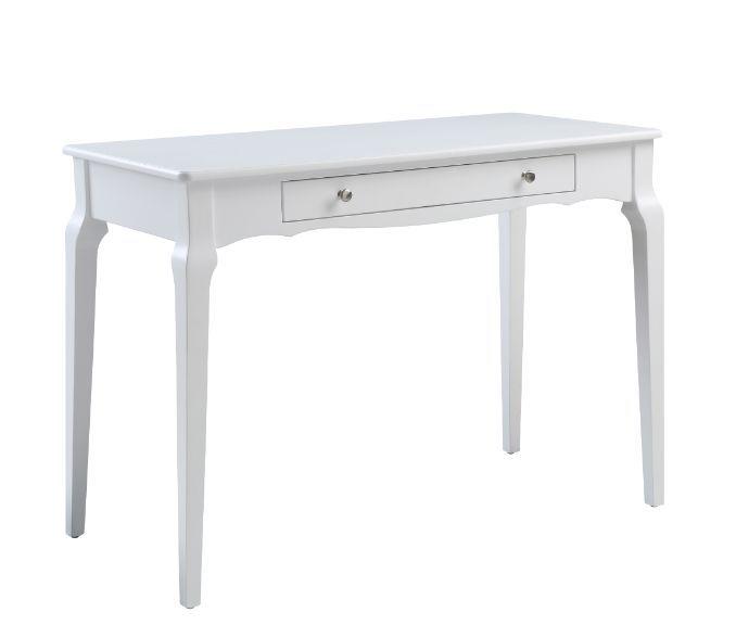 

    
Classic White Finish Writing Desk by Acme Furniture 93023 Alsen

