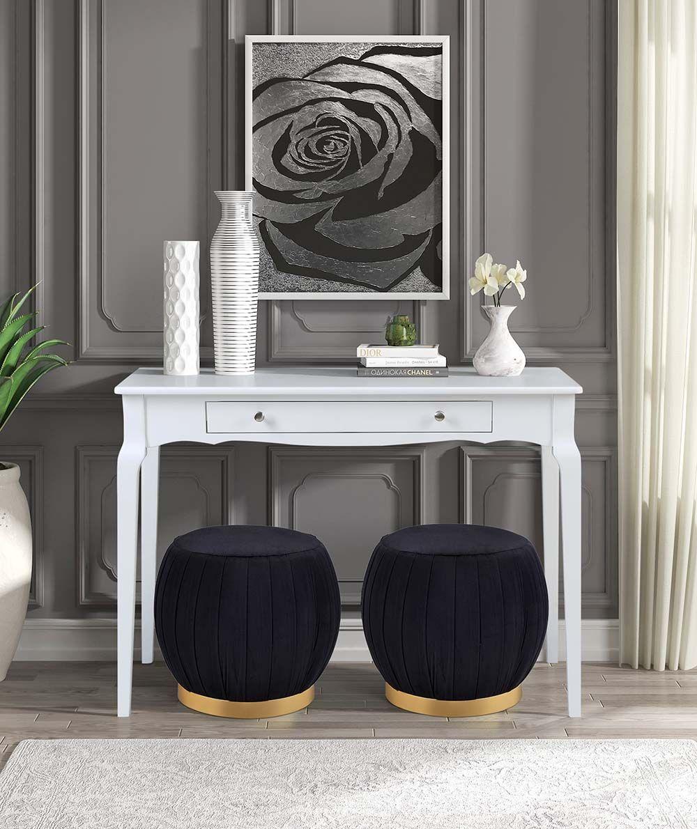 

    
Classic White Finish Console Table by Acme Furniture AC00917 Alsen
