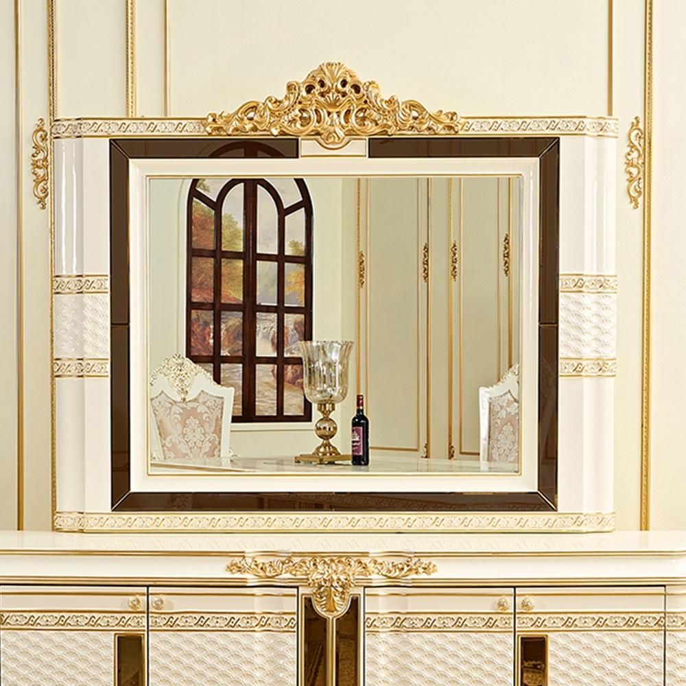 

                    
Buy Classic White & Gold Wood Dining Room Set 12Pcs Homey Design HD-1882
