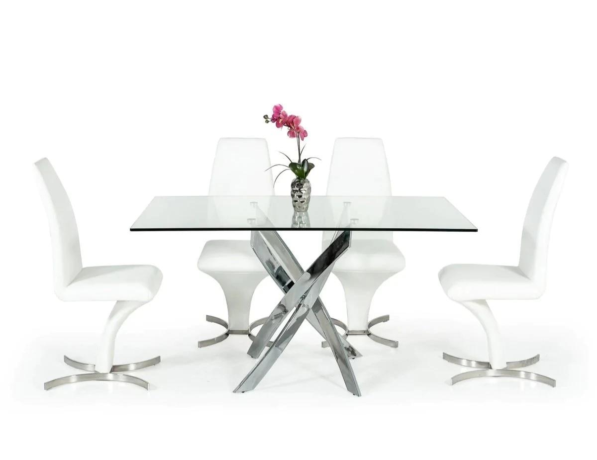 

    
VIG Furniture Pyrite Dining Table Chrome VGEWF2133EA
