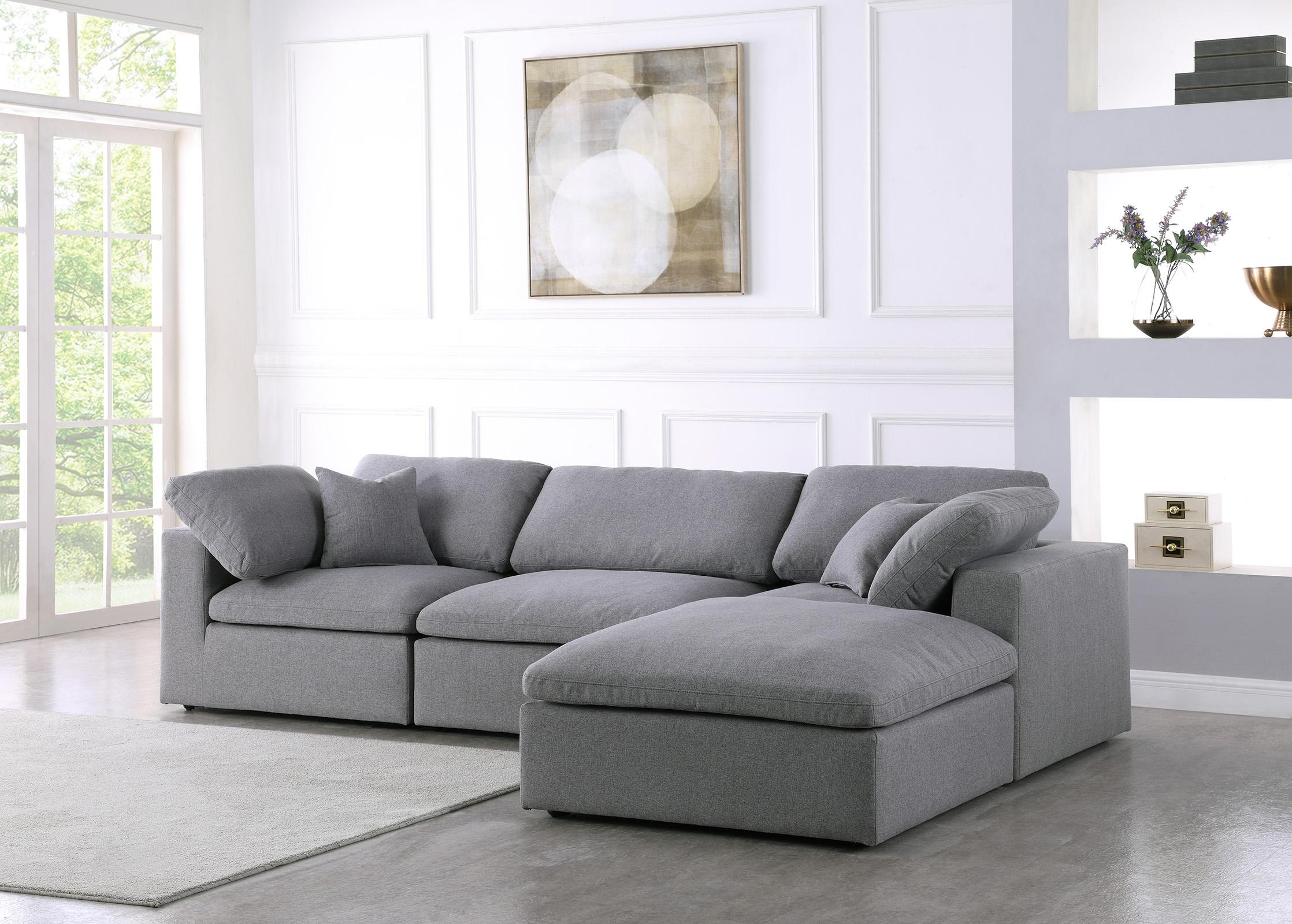 

        
Meridian Furniture SERENE 601Grey-Sec4A Modular Sectional Gray Linen 753359802220
