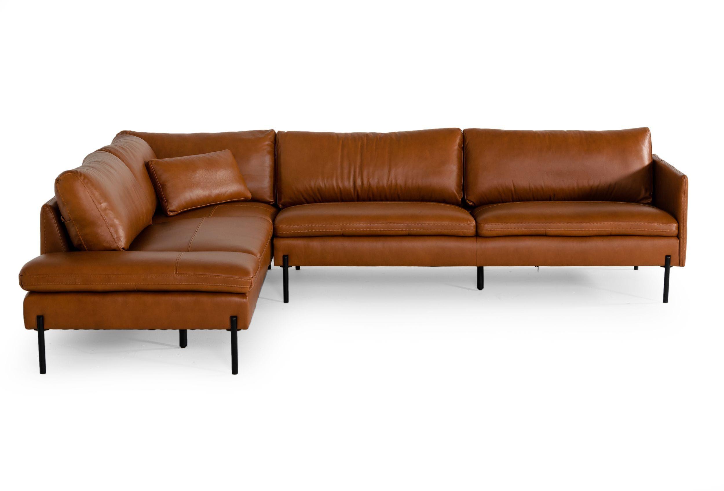 

                    
VIG Furniture VGKKKF.1061Z-CGN-LAF-SECT Sectional Sofa Cognac Genuine Leather Purchase 
