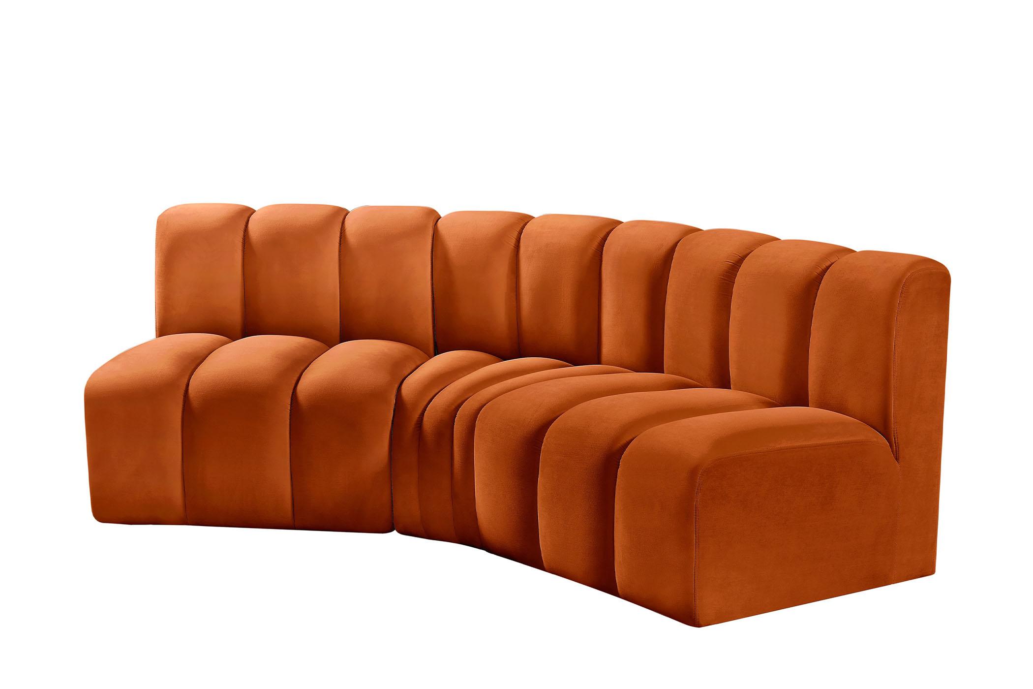 

    
103Cognac-S3B Meridian Furniture Modular Sectional Sofa
