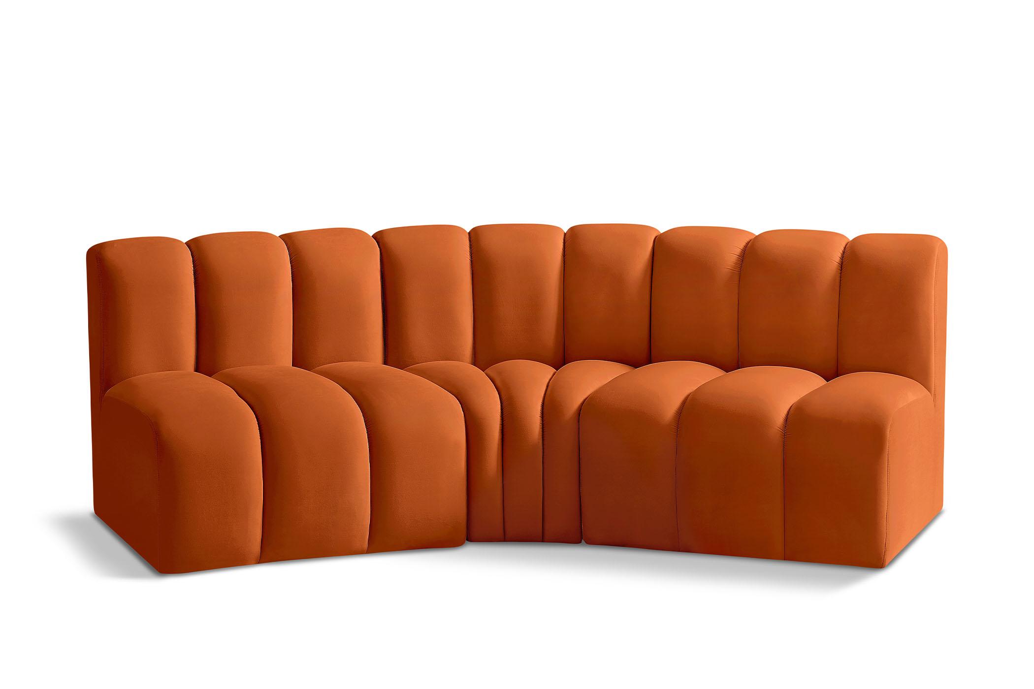 

        
Meridian Furniture ARC 103Cognac-S3B Modular Sectional Sofa Cognac Velvet 094308299587
