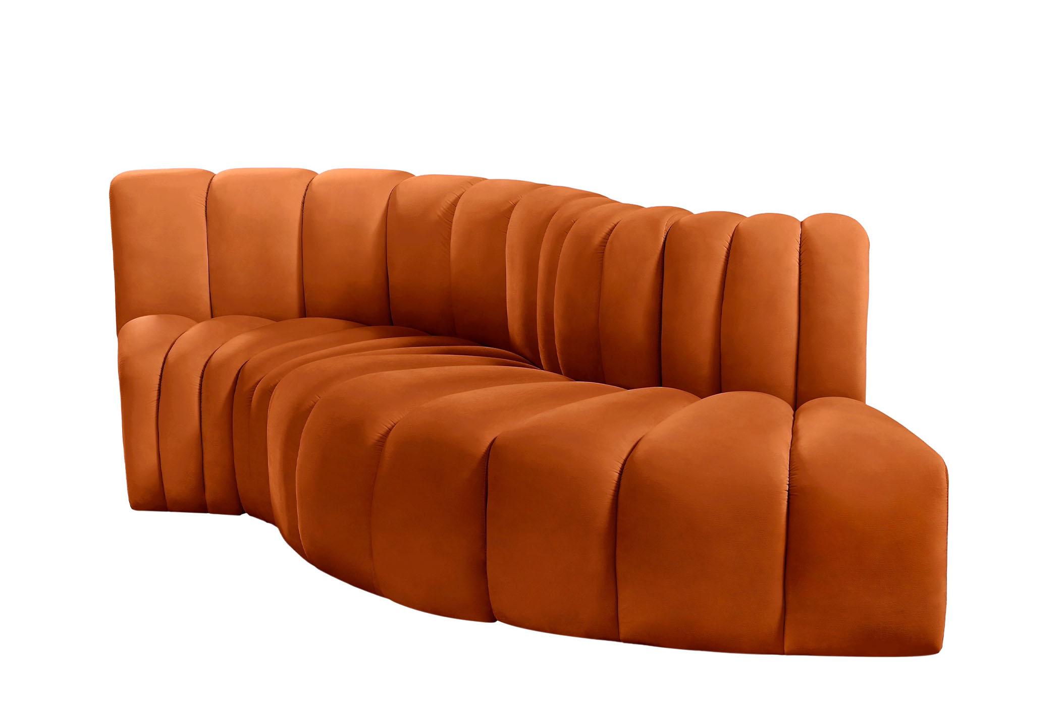 

        
Meridian Furniture ARC 103Cognac-S4D Modular Sectional Sofa Cognac Velvet 094308299662
