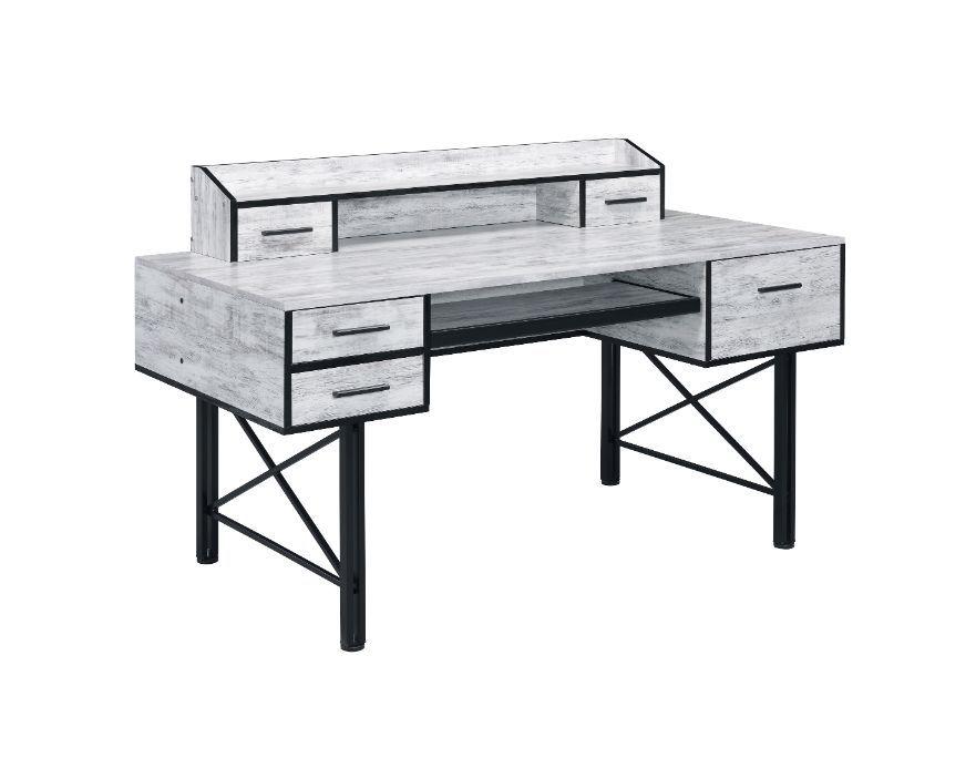 

    
Acme Furniture 92802 92918  Safea/Jurgen Office Desk w/ Side Cabinet Antique White 92918 - 2pcs
