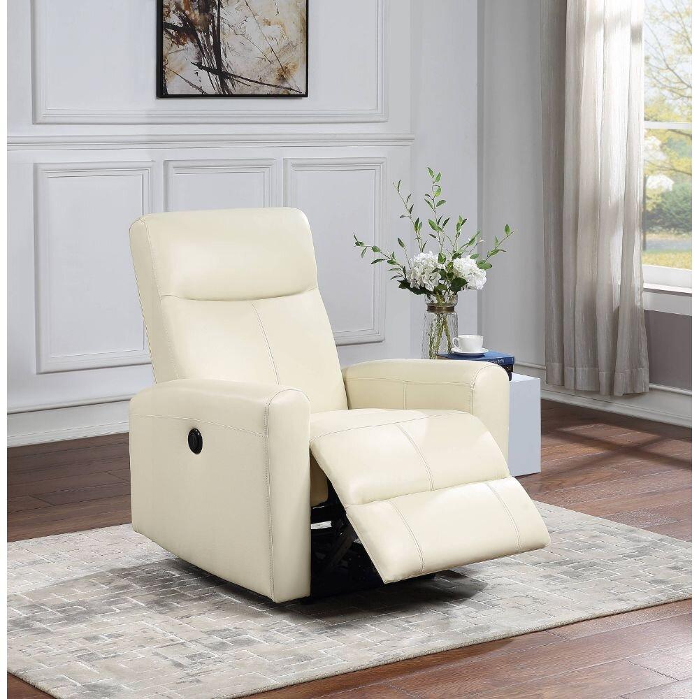 

    
59772 Contemporary Beige Top Grain Leather Match Recliner by Acme Blane 59772
