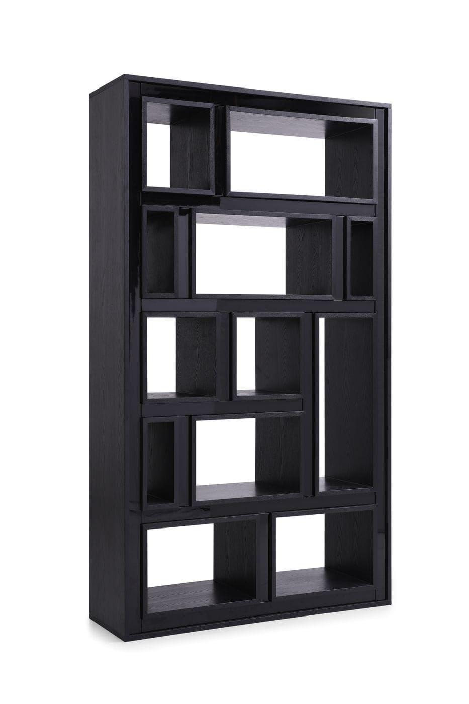 

                    
Buy Contemporary Black Ash Base & Glass Top Desk + Bookcase by VIG Modrest Suffolk
