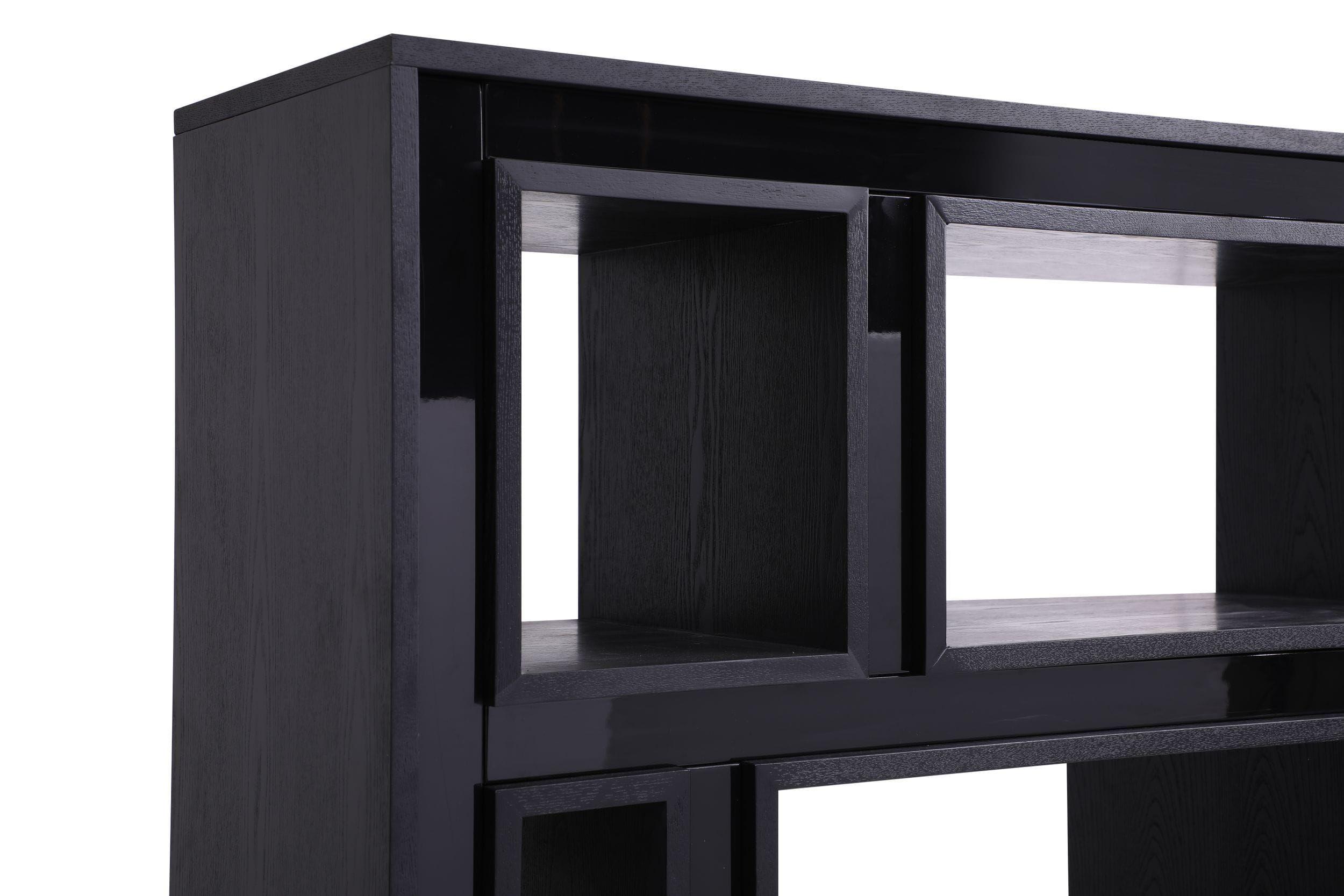 

    
 Shop  Contemporary Black Ash Base & Glass Top Desk + Bookcase by VIG Modrest Suffolk
